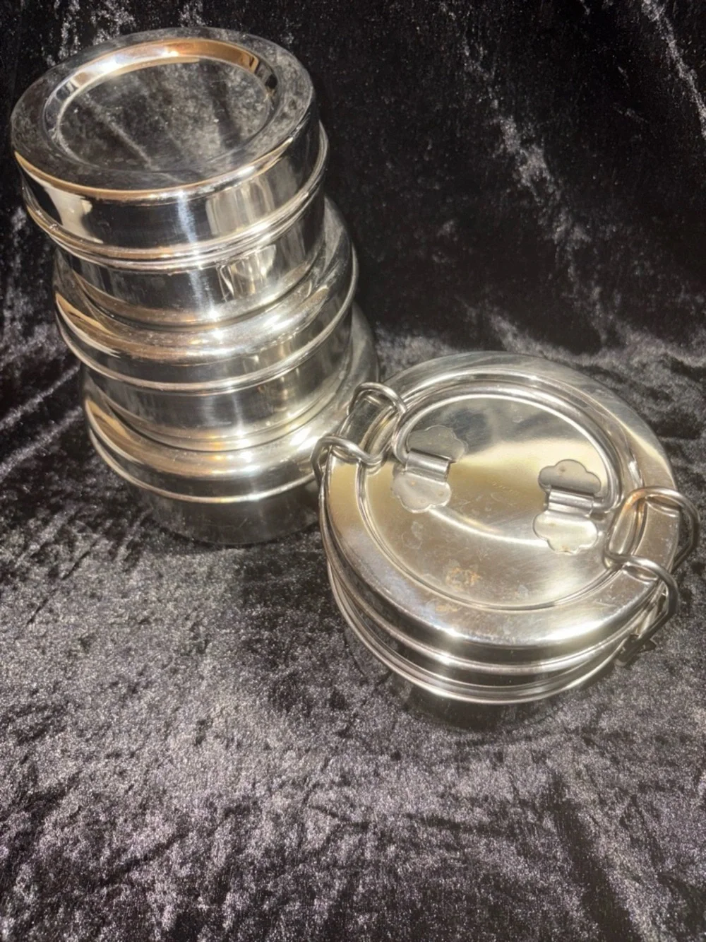 Neelam Stainless Steel Tiffin Lunch Box & Stacking Container Set One Size